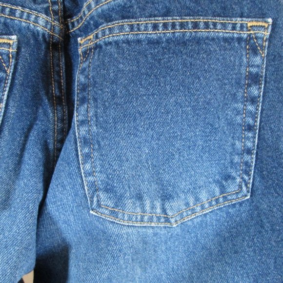 Levi Stauss Signature Misses Relaxed Fit Blue Jeans Sz 10 Long 100% Cott… - Picture 4 of 8
